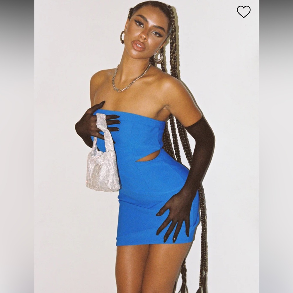 Princess Poly Alaska Strapless Mini Dress Blue